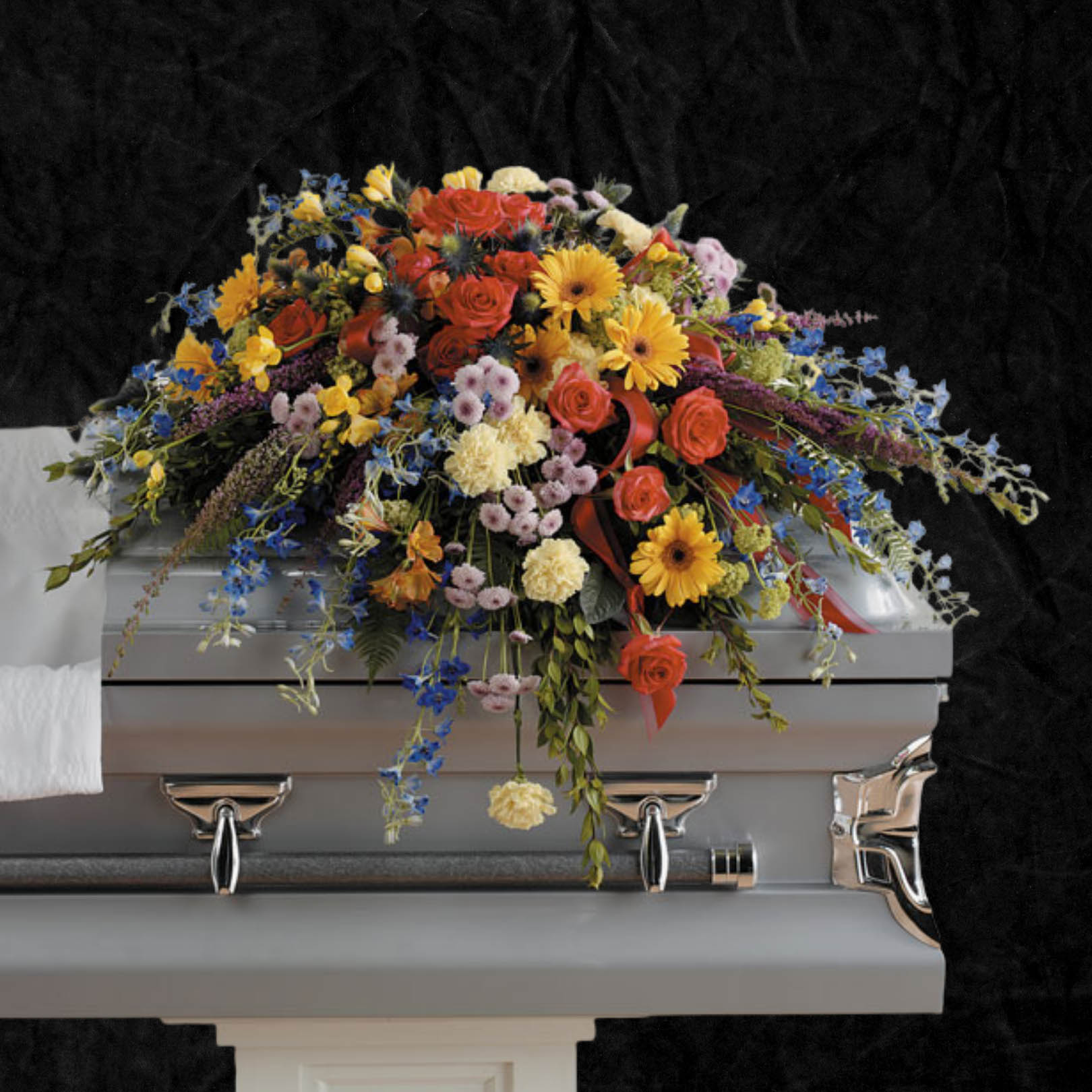 Colorful Memories Casket Spray